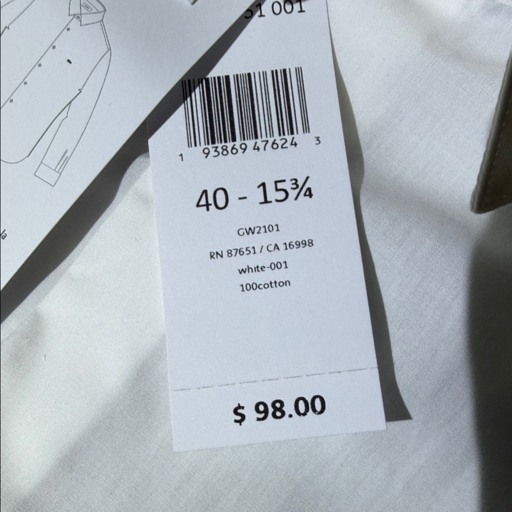 Lacoste Men's Elegant White Dress Shirt - Picture 7 of 13